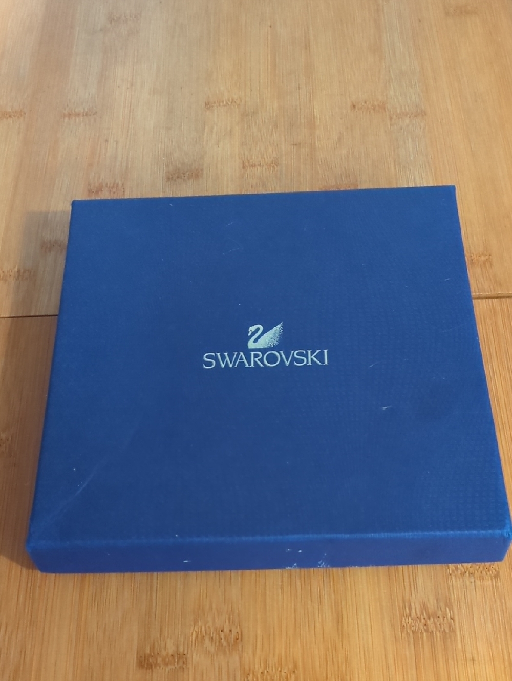 Swarovski Blue Necklace Presentation Box with Silver Logo